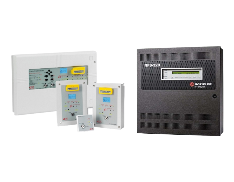 control panel fm200 fire suppression system