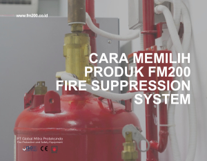 Cara Memilih Produk FM200 Fire Suppression System