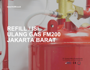 Refill / Isi Ulang Gas FM200 Jakarta Barat