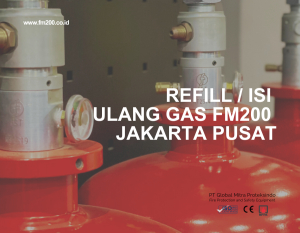 Refill / Isi Ulang Gas FM200 Jakarta Pusat
