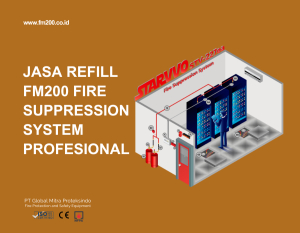 Jasa Refill FM200 Fire Suppression System Profesional